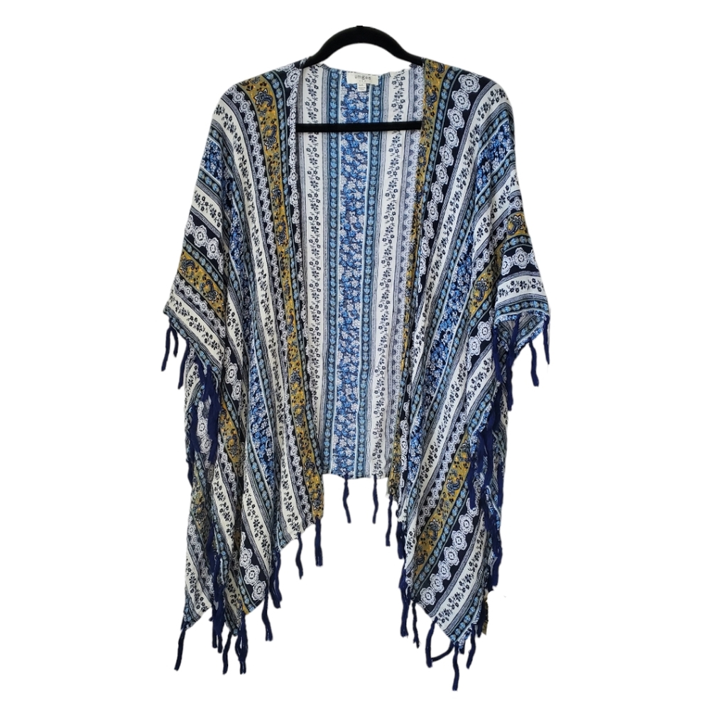 Umgee boho floral flowy shawl cover-up Size M/L
